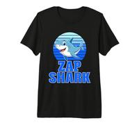 Zap Shark Family Reunion Squad First Last Name Premium T-Shirt