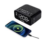 ZAPALA Expert Alarm Clock Radio, 2 Alarms Large LED Display Digital FM Clock Radio with USB Charging Port, Adjustable Volume & Dimmer Control, Snooze for Deep Sleepers Kids Elderly