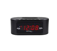 ZAPALA expert Alarm Clock Radio for Bedroom, 2 Alarms Clear LED Display Plug in Simple Basic Digital FM Clock Radio with USB Charging Port, Adjustable Volume, Snooze for Deep Sleepers Kids Elderly