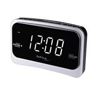 ZAPALA Expert Wake-Up Alarm Clock with FM Radio for Bedside or Kitchen, Dual Alarm, Sleep & Snooze Function, FM Radio with 10 Preset Station, USB Port for Smart Phones and Tablets Charging