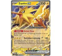 Zapdos ex 145/165 Double Rare Pokemon Card (Pokemon SV 151) + 1x TitanCards® Toploader