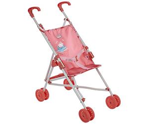 Zapf Creation 703915 Baby Annabell Active Stroller Doll's Pram Lightweight & Manoeuvrable and Foldable, Handle Height 53 cm, Suitable for Dolls in Almost