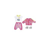 Zapf Creation BABY Born Doll's Clothes - Designer Clothing with Fashion Accessories - Deluxe Trendy Pink Set