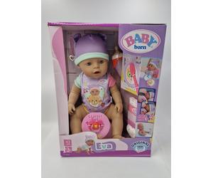 Zapf Creation Baby Born Eva Doll 43cm With Accessories New