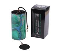 Zaphir Wind Chime Crystalide Spring Wind Chime Gift Box in Black Chimes as a Gift for Yoga, Children and Meditation in Green