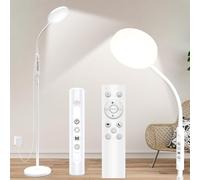 ZAPLIT 20,000 Lux Floor Lamp & Desk Lamp - Adjustable Height LED Light with 5 Colors & 10 Levels, Timer and Stable Base - Daylight lamp for Bedroom Living Room Home Office