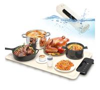 ZAPLIT Warming Mat for Food Silicone Electric Warming Tray with 6 Temperature Settings, Child-Lock, Auto Shut-Off, and 6-Stage Timer, Portable Food Warmers for Buffets Party Family Gatherings