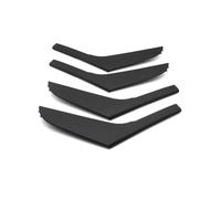 ZAPORA 2pcs/4pcs Car Front and Rear Left and Right Door Handle Cover Trim Replacement Parts for Golf 6 GTI MK6 2009-2014(Black 4pcs)