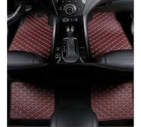 ZAPORA 4 PCS Car Floor Mats, for Peugeot 408 2023 Leather Water Proof Liners Non-Slip Floor Mats Auto Foot Pads Carpet Mat Liners,B