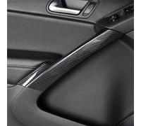ZAPORA 4pcs Car Interior Styling Accessories Interior Door Armrest Handle Cover Decorative Parts for Tiguan 2008-2016(Black)