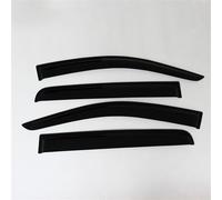 ZAPORA Adhesive External 4pcs Car Windows Visor Vent Windshield Wind Rain Guard Awnings Accessories For Ford For Ranger XLT 2012-2021(Black)