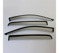 ZAPORA Adhesive External 4pcs Car Windows Visor Vent Windshield Wind Rain Guard Awnings Accessories For Ford For Ranger XLT 2012-2021(Sliver)