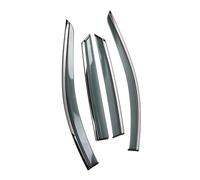 ZAPORA Adhesive External 4pcs Car Windows Visor Vent Windshield Wind Rain Guard Awnings Trim For Toyota For Camry 50 XV50 2011-2017(Transparent)