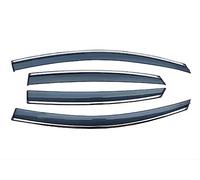ZAPORA Adhesive External Car Side Windows Visor Rain Eyebrow Vent Awnings Smoke Guard Accessories For Honda For City 2015-2019