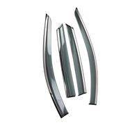 ZAPORA Adhesive External Car Windows Visor Rain Eyebrow Vent Awnings Smoke Guard For Toyota For Corolla E170 170 For Altis X 2014-2019