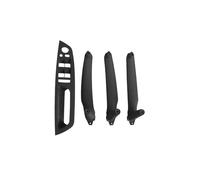 ZAPORA Car Front Driver's Seat LHD RHD Interior Door Handle Inner Panel Pull Trim Cover for E70 E71 X5 X6 2007-2014(A LHD Black)