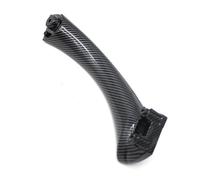 ZAPORA Car Interior Door Left and Right Handle Leather Exterior for 3 Series E90 E91 E92 316 318 320 325 328i 2004-2012(Right Interior Black-a)