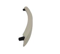 ZAPORA Car Left Right Interior Passenger Door Handle Leather Cover Replacement for X5 X6 E70 E71 E72 2007-2013(Left Beige-a)