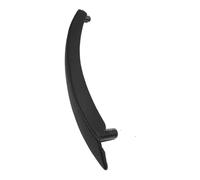 ZAPORA Car Left Right Interior Passenger Door Handle Leather Cover Replacement for X5 X6 E70 E71 E72 2007-2013(Right Black)