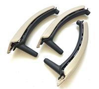 ZAPORA Car LHD Left and Right Inner Door Handle with Leather Cover Assembly Kit for X5 X6 E70 E71 E72 2007-2014(Style 9)