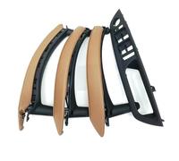 ZAPORA Car Right Hand Drive Driver's Inner Door Armrest Leather Handle Full Set Suitable for X5 X6 E70 E71 E72 2007-2014(Style 5)
