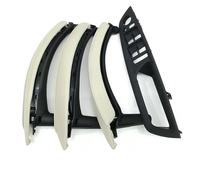 ZAPORA Car Right Interior Passenger Door Handle Leather Cover Replacement for X5 X6 E70 E71 E72 2007-2014(Style 7)