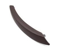 ZAPORA Interior Car Left Right Passenger Door Handle Leather Trim Cover Replacement Parts for X5 X6 E70 E71 E72 2007-2013(Right Brown)