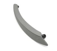 ZAPORA Interior Car Left Right Passenger Door Handle Leather Trim Cover Replacement Parts for X5 X6 E70 E71 E72 2007-2013(Right Titanium)