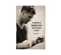 ZAPORA Jack Dempsey Boxing Champion Classic Celebrity Quote Poster Canvas Poster Wall Art Decor Print Picture Paintings for Living Room Bedroom Decoration Unframe-style 12x18inch(30x45cm)