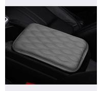 ZAPORA Leather Car Armrest Box Pad, for Hyundai Santa Fe 2019-2023 Waterproof Memory Foam Car Armrest Center Console Cover Protector SUV/Truck,C