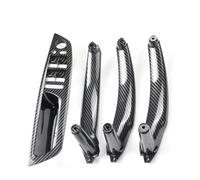 ZAPORA LHD 4pcs Interior Car Accessories Inner Door Armrest Panel Door Handle Kit for E70 E71 X5 X6(LHD Black-a)