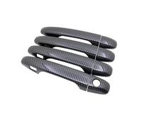 ZAPORA Perfect Replacement Car Exterior Door Handle Covers Plate Decorative Sticker for Subaru for Impreza GJ GP G4 VA 2012 2013~2019(Carbon 1 Button)