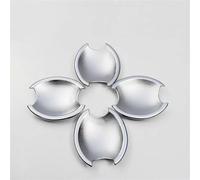 ZAPORA Perfect Replacement for Nissan for Qashqai J10 2007 2008 2009 2010-2013 Car Exterior Door Handle Covers Plate Decorative Sticker(Silver Bowl)