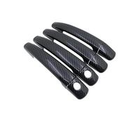 ZAPORA Perfect Replacement Overlay Car Chrome Exterior Door Handle Covers Trim Accessories for Peugeot for Partner 2009 2010 2011~2018(Carbon 2H4D)