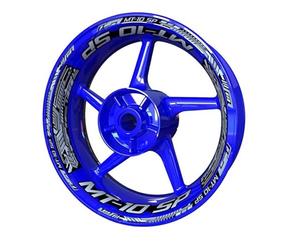 ZAPORA scooter Motorcycle For Y&amaha Mt10 Mt 10 Sp Racing Equipment Accessories Wheel Tire Rim Decoration Adhesive Decal Sticker edge sticker(Color6)