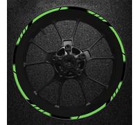 ZAPORA scooter Motorcycle Wheel Sticker Rim Decal Hub Stripe Tape For Kawasaki For Ninja 125 250 300 400 650 ZX-6r 10R 14R edge sticker(Color2)