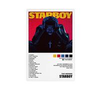 ZAPORA The Poster Weeknd Starboy Music Album Cover Canvas Poster Wall Art Decor Print Picture Paintings for Living Room Bedroom Decoration Unframe-style 12x18inch(30x45cm)