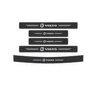 ZAPOV 5 Pcs Car Door Sill Protector Strips for Volvo S40 S60 S80L XC60 XC90, Carbon Fiber Threshold Protective Rear Bumper Protector Stickers Kick Plate Cover Door Edge Protection
