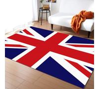 ZAPOXO Small Area Rugs 50 x 80cm, UK Flag Collection Kids Bedroom Rugs, England British Flag Large Nursery Rug, Soft Non-Slip for Decor Teen Boys Room Floor Lounge Nursery