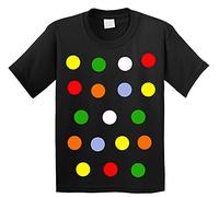 zappatee Children's Coloured Spotty Dotty T Shirt Black M