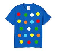 zappatee Children's Coloured Spotty Dotty T Shirt Royal S
