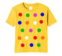 zappatee Children's Coloured Spotty Dotty T Shirt Yellow L