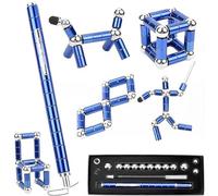ZappelStift Magnetic Fidget Pen, Magnet Pen Decompression Toy Cool Gadgets Finger Toy for Anxiety Relief & Focus Easter Gifts For Teen Boys Birthday Gifts For Girl Women (Blue)