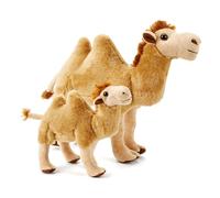 Zappi Co 100% Recycled Bactrian Camel Plush Twin Set (Medium+Small) Soft Cuddly Eco Friendly Collection for Newborn