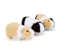Zappi Co 100% Recycled Guinea Pig Plush Set of 3- Mulitpack (15cm Each) Soft Cuddly Eco Friendly Collection for Newborn