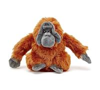Zappi Co 100% Recycled Plush Orangutan Toy (22cm Width) Stuffed Soft Cuddly Eco Friendly animals Collection For New Born Child First kid