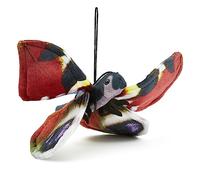 Zappi Co 100% Recycled Plush Peacock Butterfly Toy (28.5cm Width) Stuffed Soft Cuddly Eco Friendly animals Collection For New Born Child First kid