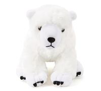 Zappi Co 100% Recycled Plush Polar Bear Toy (24cm High) Stuffed Soft Cuddly Eco Friendly for First Kid Winter Xmas