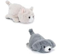 Zappi Co 15cm Reversible Cat to Dog Plush Toy | 2-in-1 Flip Stuffed Animal | Soft Huggable Mood Plushie for Kids & Cat/Dog Lovers