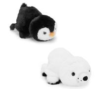 Zappi Co 15cm Reversible Seal to Penguin Plush Toy | 2-in-1 Arctic Animal Flip Stuffed Animal | Soft Ocean/Polar Mood Plushie